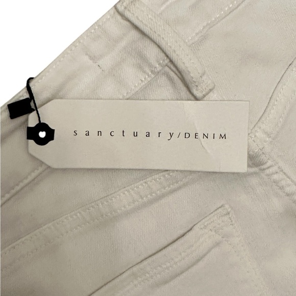SANCTUARY Denim Robbie Cropped Flare Jeans White Women Size 25 $169 MSRP NWT - Picture 15 of 16